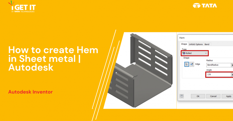How to create hem in Sheet metal | Autodesk
