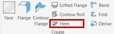 To create a single hem,