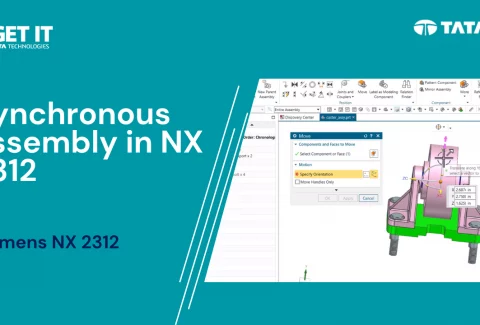 Synchronous assembly in NX 2312