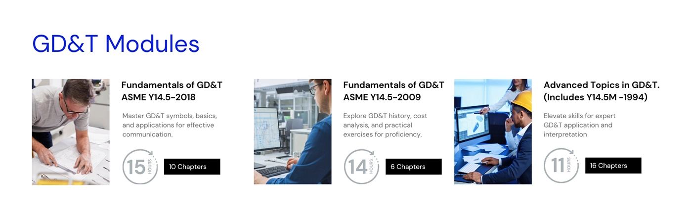 GDT certification courses and Modules.