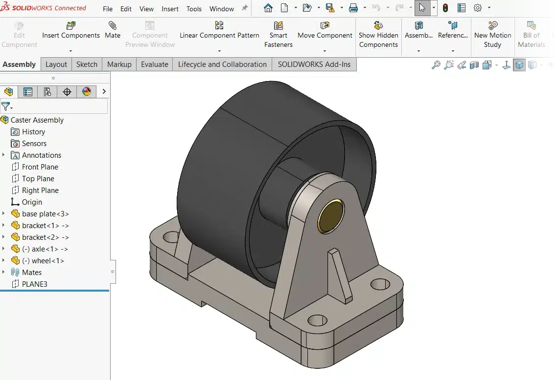 SOLIDWORKS vs AutoCAD - Solidworks diagram