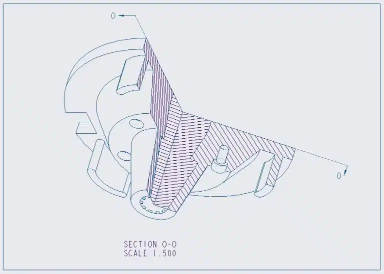 Offset Section View - Offset Section View - CAD drawing views type