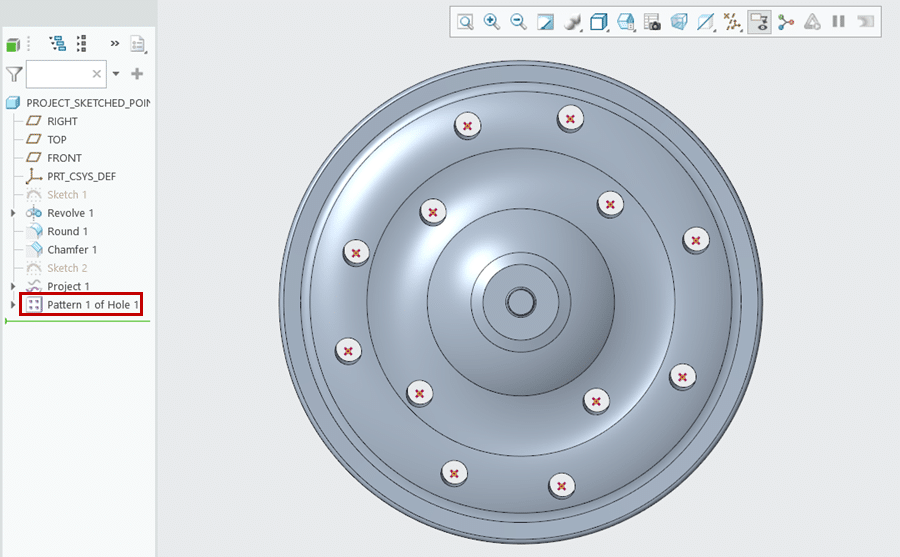 enhancements in creo 11 sketched points